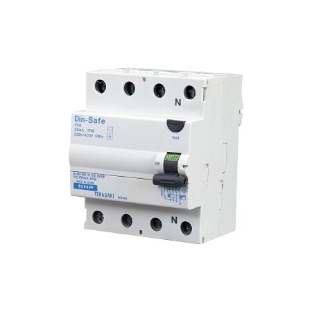 NHP DIN-T Residual Current Circuit Breaker RCCB 3Pole plus Neutral 40A 30mA Type F AEG Brand FPF