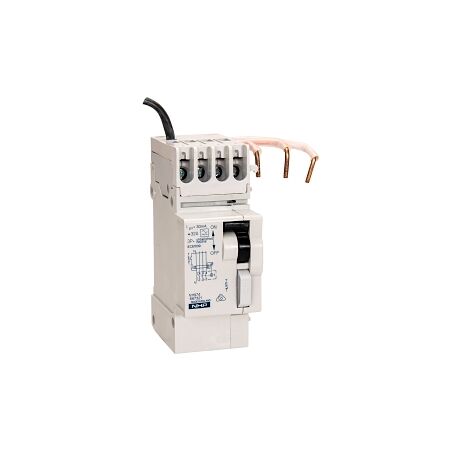 NHP DIN-T DINSAFE Residual Current Devices Add on module Clip On 3Pole and Neutral 32A 30mA Type A