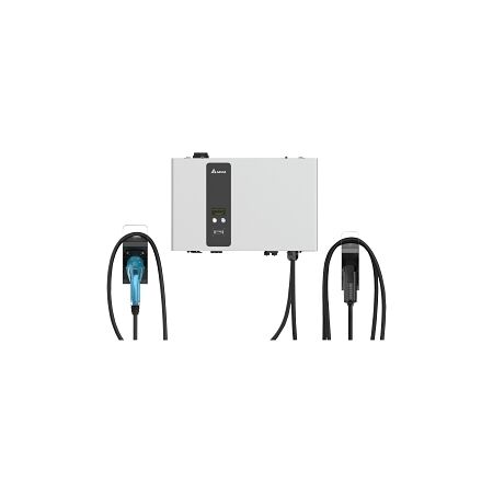 Delta DC Wallbox EV Charger 25kW Type 7m CCS2 and CHAdeMO