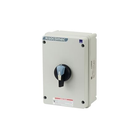 Socomec ISO Enclosed Isolator, IP 65 Aluminium Grey, Handle - Blue, 3P 100A