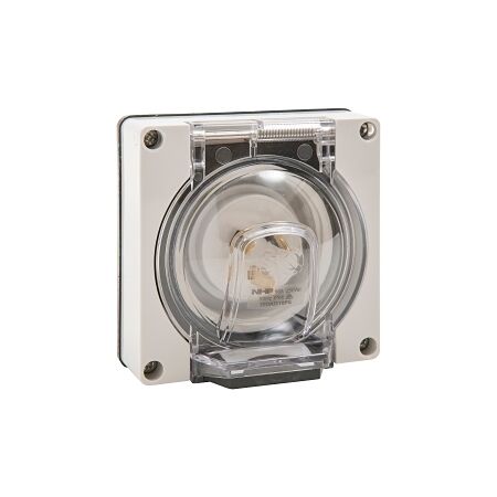 NHP ISO Appliance Inlet, 3 Flat Pins 10A 250V AC, w/o Base, Grey