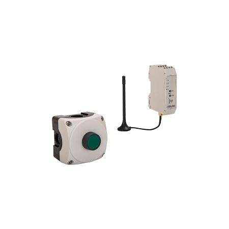 Steute Wireless Command Device 1 Pusbutton RT Type plus 4 Channel Receiver and Antenna