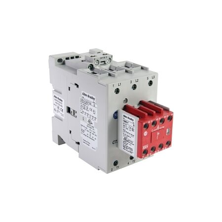 Allen-Bradley 100SC Safety Contactor 45kW 3Pole 110VDC Coil 1NO 4NC Contact Auxiliary