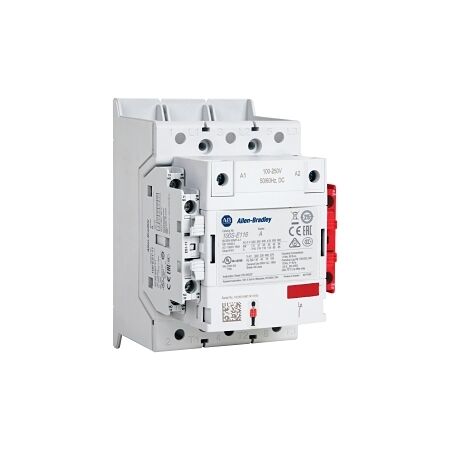 Allen-Bradley 100SE Safety Contactor 132kW 3Pole 100 to 250VAC and VDC Coil 1NO 1NC Contact Aux