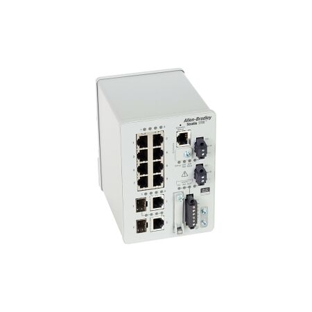 AB Stratix 5700 Managed Switch 10 Ports, 8 x 100MB Copper, 2 x 1GB Combo, DLR,NAT