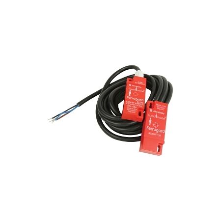 Allen-Bradley 440N Ferrogard FRS20 ABS Red Switch Actuator 24V DC 1A 2NC Safety 4m