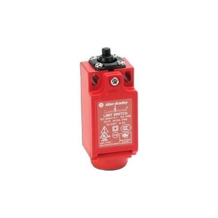 Allen-Bradley 440P Safety Limit Switch 22mm Plastic Dome Plunger 1NC 1NO Snap Acting M20 Entry