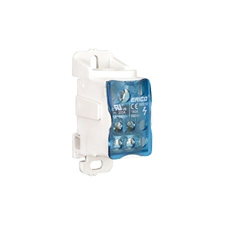 nVent ERIFLEX Distribution Blocks 160A Cu In 1 x 10 to 40mm Out 1 x 6 to 16mm and 6 x 2.5 to 16mm