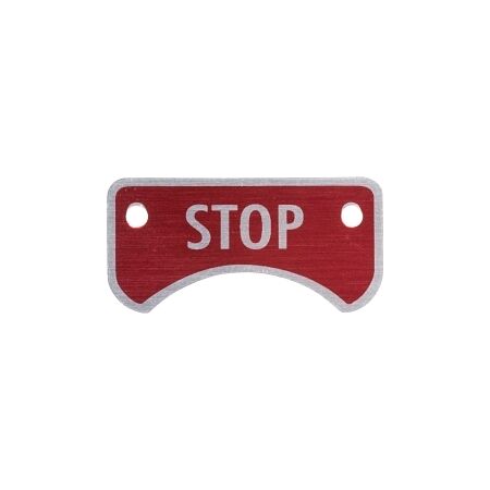 Austrol N100 Legend Plate Stop Red