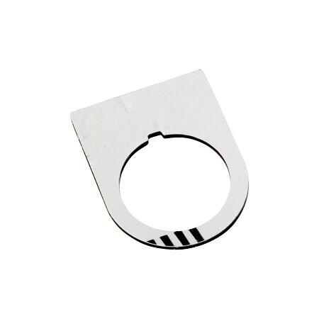 Allen-Bradley 800F Legend Plate 30 x 40mm, CUSTOM, White with Black Text