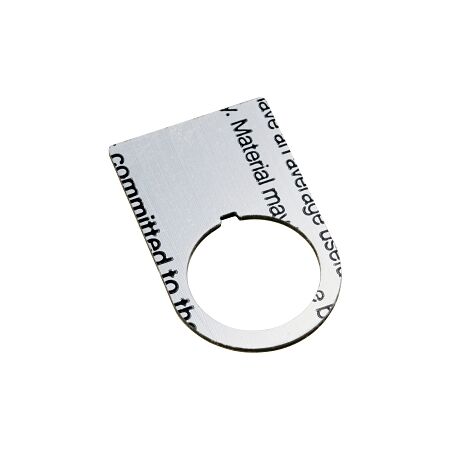 Allen-Bradley 800F Legend Plate 30 X 50mm, OFF, Aluminum with Black Text