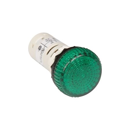Allen-Bradley 800F Pilot Light Monolithic 22.5mm Green Incandescent Module 24V AC/DC