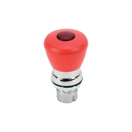 Allen-Bradley 800F Pushbutton 22.5mm Head Only Metal Push Pull Mushroom Head 40mm Red Illuminated