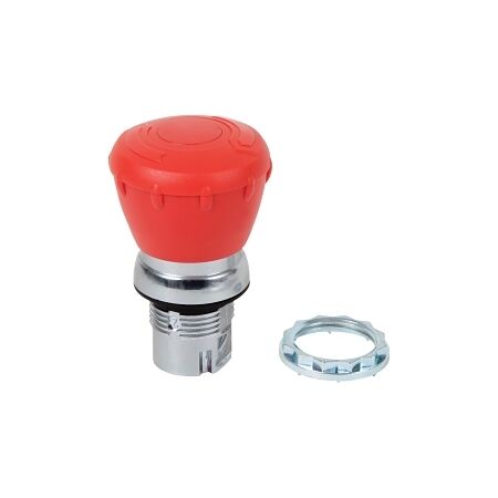 Allen-Bradley 800F E Stop 22.5mm Complete Metal Mushroom Head 40mm TTR Red 1NC