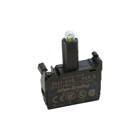 Allen-Bradley 800F Integrated LED Module Latch Mount 24V AC/DC Green