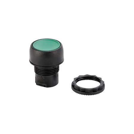 Allen-Bradley 800F Pushbutton 22.5mm Head Only Plastic Alternate Flush Green Cap Non Illuminated