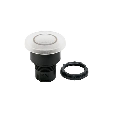 Allen-Bradley 800F Pushbutton 22.5mm Head Only PLT Momentary Mushroom Head 40mm Clear Illuminated