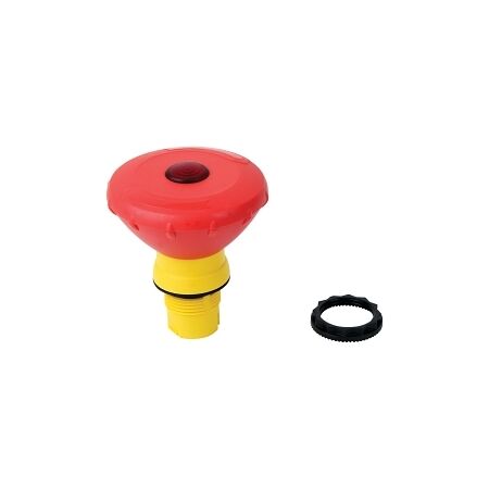 Allen-Bradley 800F E Stop 22.5mm Head Only PLT Twist to Release Mushroom Head 60mm Red Illuminated