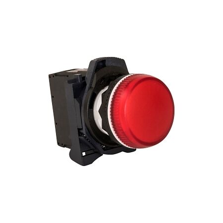 Allen-Bradley 800F Pilot Light 22.5mm Head Only Round Plastic Red