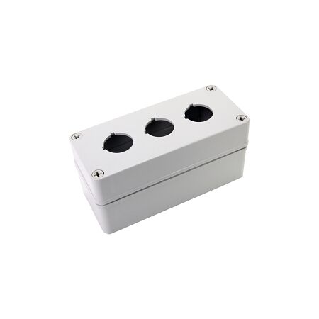 Allen-Bradley 800H Enclosure ThermoPlas Poly 3 Holes 3 4In Conduit Entry Grey for 30.5mm Pushbutton