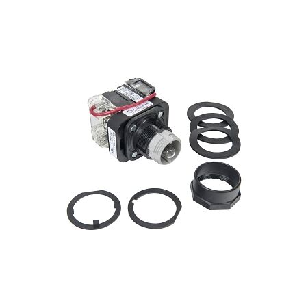 Allen-Bradley 800H Pilot Light 30.5mm Complete Plastic FS Push To Test FV INC 120V AC