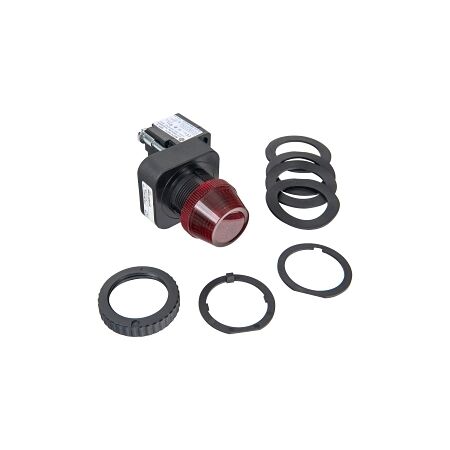 Allen-Bradley 800H Pilot Light 30.5mm LED Incandescent 12 to 130V AC DC Red