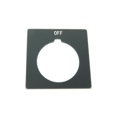 Allen-Bradley 800H Legend Plate 47 X47mm, Standard, OFF, Grey