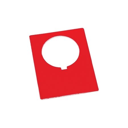 Allen-Bradley 800H Legend Plate 47 X 62mm, Jumbo, Blank, Red