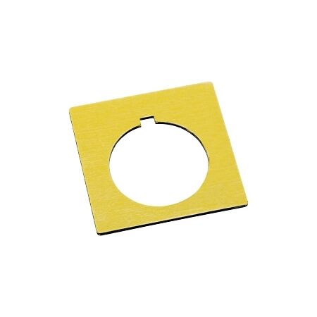 Allen-Bradley 800H Legend Plate 47 X 47mm Yellow Blank