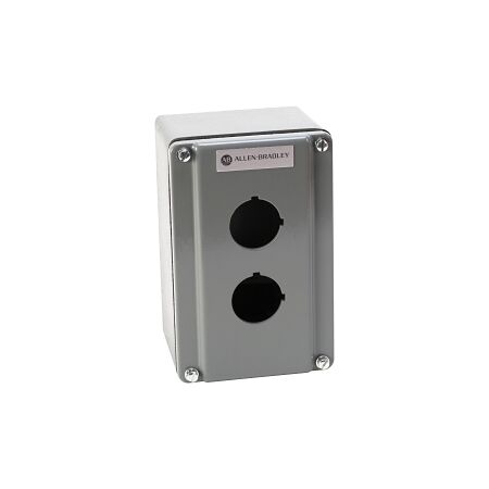 Allen-Bradley 800T Enclosure Die Cast Surface Mount 2 Holes Grey for 800T 30.5mm Pushbutton