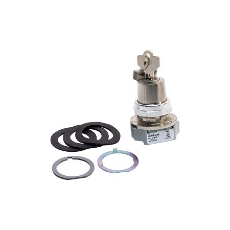 Allen-Bradley 800T Key Selector Switch 30.5mm 3 Pos. Cyl. Lock Maintained Lock Center D018