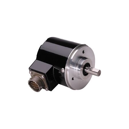 AB 845 Incremental Encoder Optical Absolute 256CPR Square Flange 10mm 8-24V DC NPN Radial No Mate