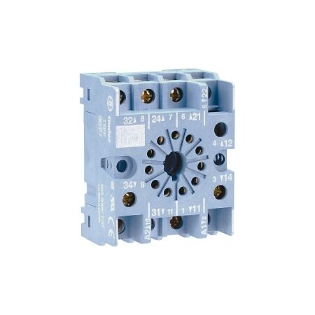 Finder 90 Series Base for 6013 Relay Box Clamp with Metal Clip