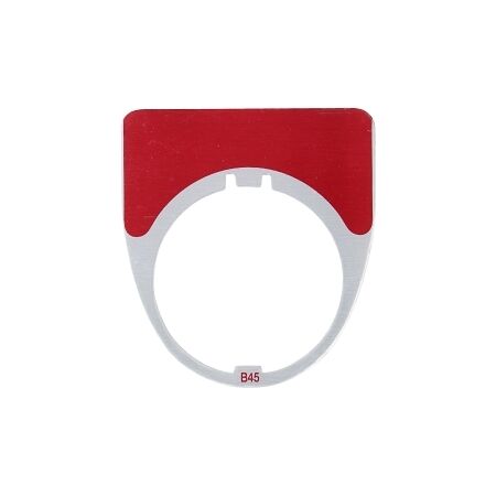 Austrol N100 Legend Plate Blank Red 41 x 45mm Medium to suit N100 operators and indicators