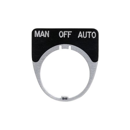 Austrol N100 Legend Plate MAN OFF AUTO 41 x 45mm Medium to suit N100 operators and indicators