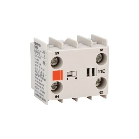 S+S CA8 Auxiliary Contact with 3NO  Contacts and 1NC Contact
