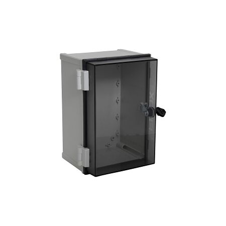Fibox CAB Enclosure Wall Mount PC IP65 W200 x H300 x D180mm with Lock Clear