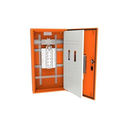 NHP Concept Plus Panelboard 1512mm IP42 DIN-T 72 Way 250A with Extra Row No Main Switch Orange