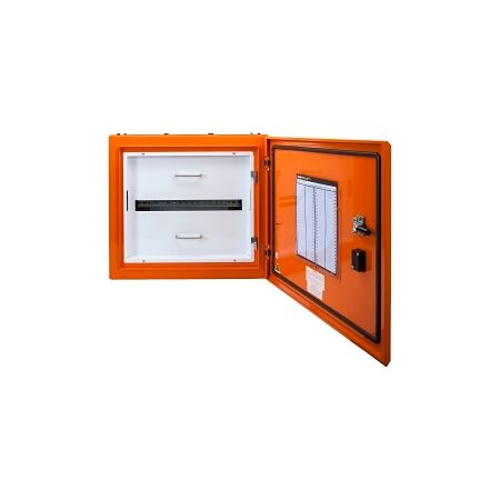 NHP Concept Premier Panelboard Accessory Module 432mm IP66 DIN 24 Way Cutout Escutcheon Orange