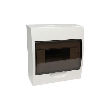 NHP MOD6 CSB Insulated Loadcentre 8 Way DIN Surface Door Transparent