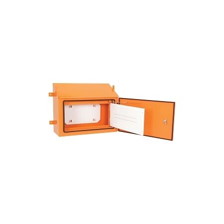 NHP Concept Tough Panelboard Accessory Module IP66 21 Way LockDIN 3 Way DINT Stainless Steel Orange