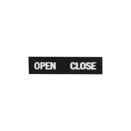 Sprecher and Schuh D7 Legend Plate 30 x 40mm Snap-In White Text OPEN CLOSE