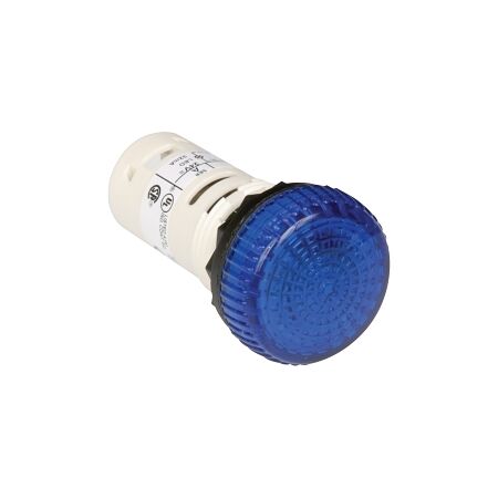 Sprecher and Schuh D7 Pilot Light Monolithic 22.5 mm Blue Integrated LED 24V AC DC