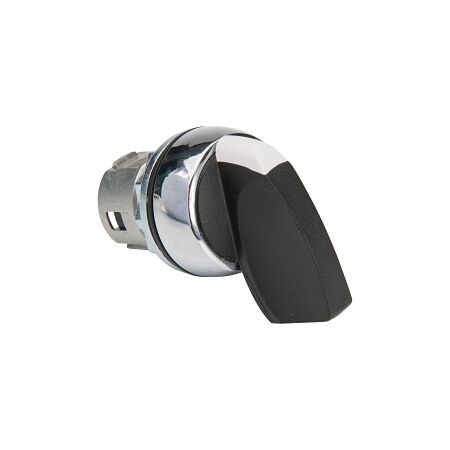 Sprecher and Schuh D7 Selector Switch 22.5 mm Head Only Metal Long BLK Knob 3 POS SR from Left Right