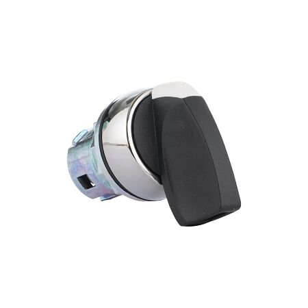 Sprecher and Schuh D7 Selector Switch 22.5 mm Head Only Metal Long BLK Knob 2 POS SR from Left