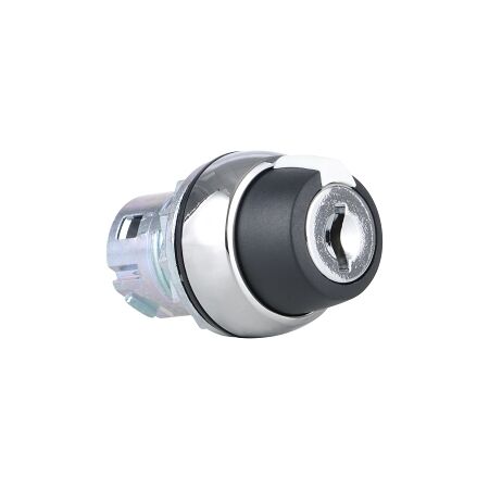 Sprecher and Schuh D7 Key Selector Switch 22.5 mm 2 Position Metal Maint Key Rtn Left Code 3801