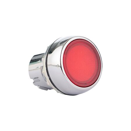 Sprecher and Schuh D7 Pushbutton 22.5 mm Head Only Metal Momentary Flush Red Lens Cap Illuminated