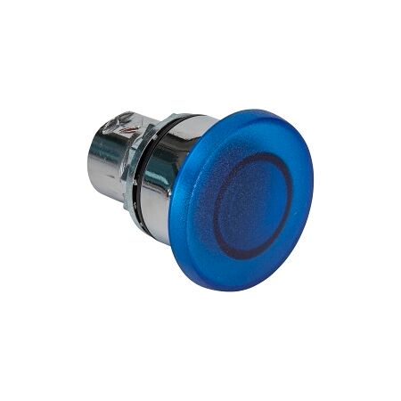 Sprecher and Schuh D7 Pushbutton 22.5 mm Metal Momentary Illuminated Mush Hd 40 mm Blue