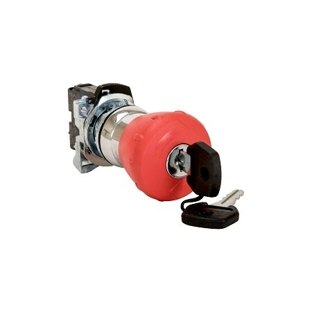 Sprecher and Schuh D7 Keyed E Stop 22.5mm Complete Metal 2 POS 40mm Operator TTR Red 3825 1NC