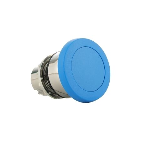 Sprecher and Schuh D7 Pushbutton 22.5 mm Metal Momentary Mushroom Head 40 mm Blue